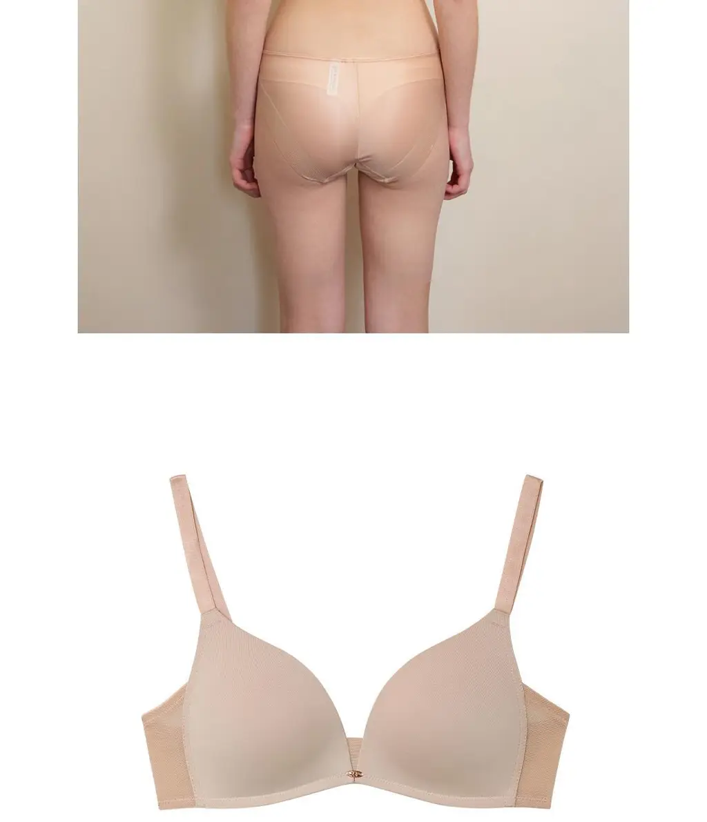 [Wonderbra] [스킨팔레트] 아쿠아 V넥 노와이어 브라팬티 2종세트 라이트베이지 WBW5M50_T 상세페이지 26